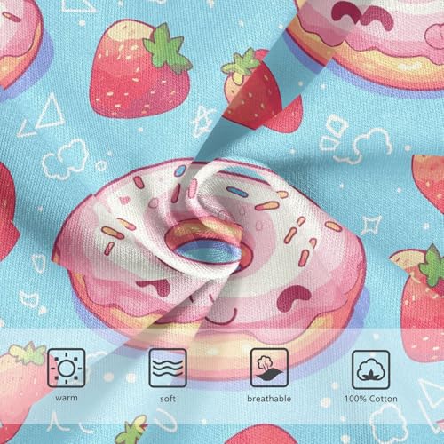 visesunny Boys Potty Training Underwear Strawberry Donut Dessert Breathe Cotton Briefs Size 2T-8Y for Toddler 7