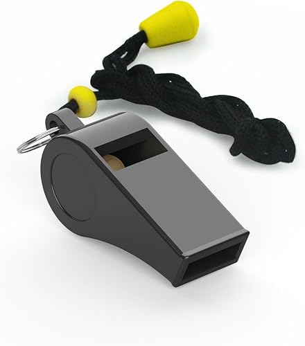 Miniatura 5 de WONAPAD Silbato, 2 paquetes de silbatos deportivos de plástico con cordón, silbato de sonido fuerte y nítido ideal para entrenadores, árbitros,