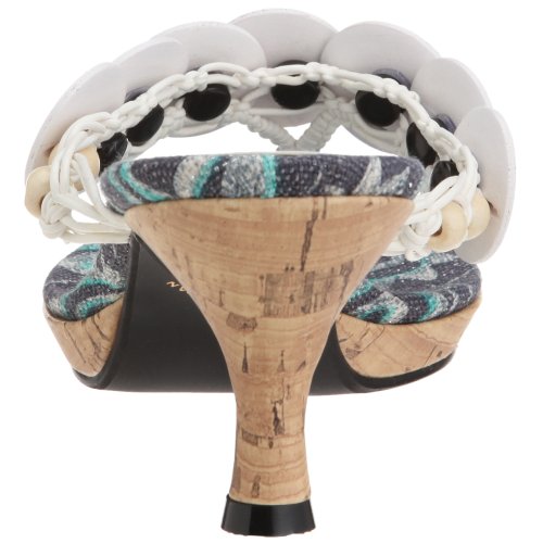 17-1372 Ethnic Plate Sandals, white, S 2E3