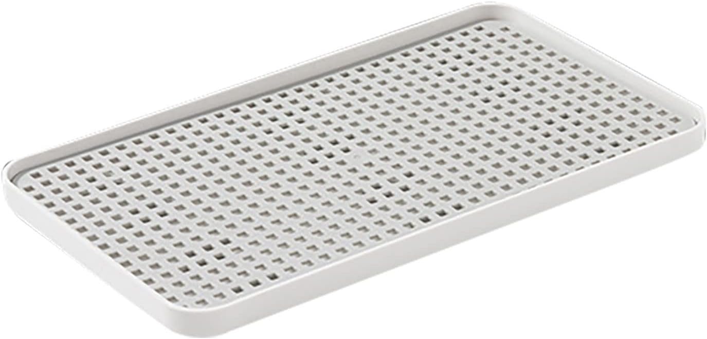 HUIO Cutlery Drain Rack Detachable Dish Drain Rack Unique Water Storage Tray Drain Plate Tobeelec Pasta Drying Rack (B, One Size)