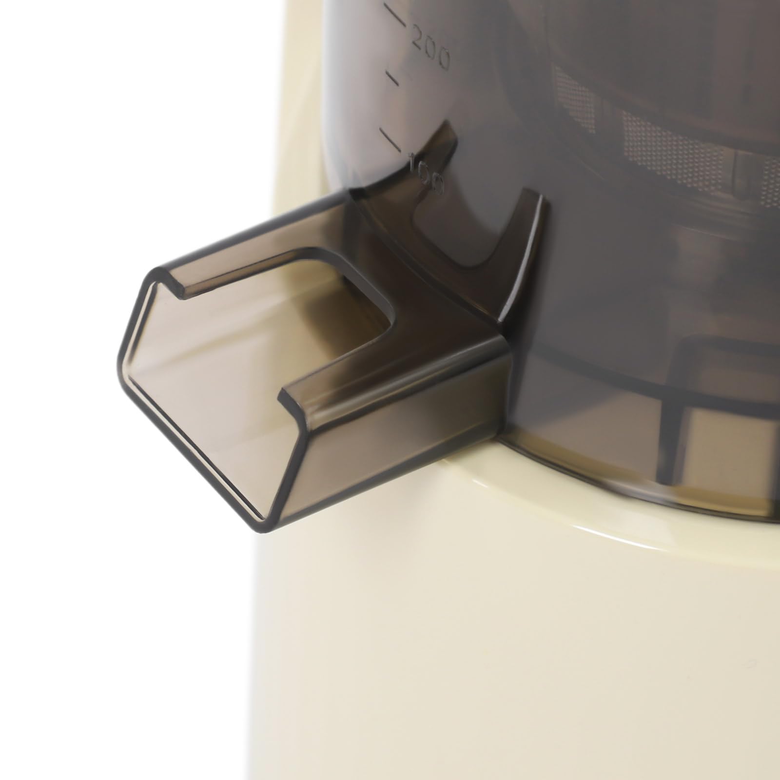 WooDerson Sokowirówka spiralna do warzyw i owoców, 800 W, elektryczna wyciskarka do soków o pojemności 500 ml, do owoców, warzyw (beżowa)