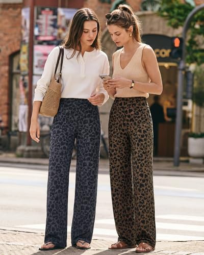 Image of G4Free EverGoing Yoga Pants Women Wide Leg Pants with Pockets High Waist Stretch Dress Casual Sweatpants Petite /Regular /Tall