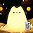 ZKLiLi Cute Remote Cat Nursery Night Lights USB Rechargeable Cat Lamp Nightlight Birthday Christmas Gift with Warm White and 7-Color Breathing Modes for Kids Baby Children (renqimao)