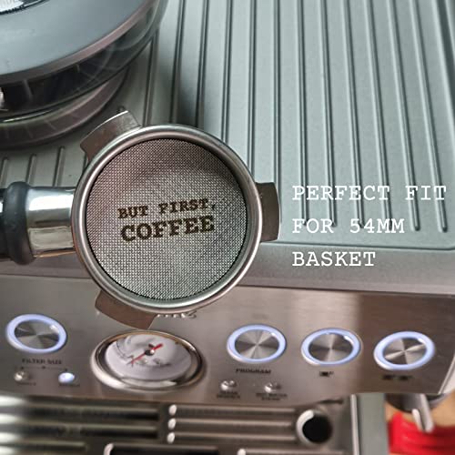 Gemini Espresso Puck Screen - 53.3Mm,1.7Mm Thickness 150Μm Espresso Filter Screen - Mesh Coffee Reusable Filter For Espresso Portafilter Filter Basket 54Mm - Made With 316 Stainless Steel #TOP2