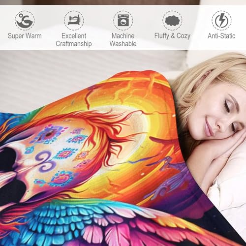 Couverture Crâne imprimée, une idée de cadeau originale et chaleureuse