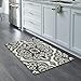 Maples Rugs Vivian Medallion Kitchen Rugs Non Skid Accent Area Carpet [Made in USA], 2'6 x 3'10, Grey