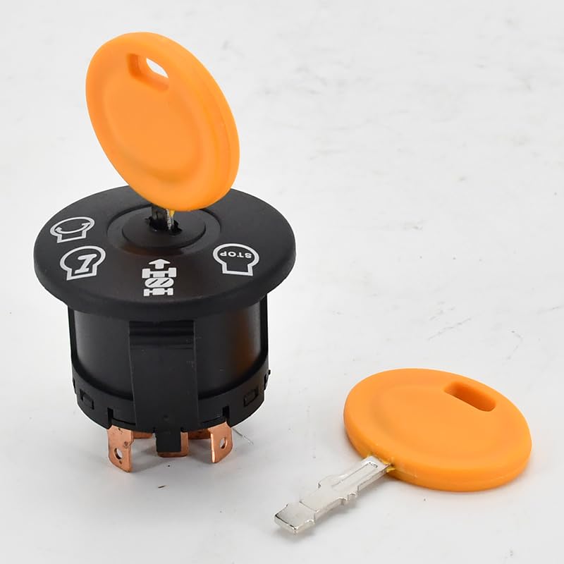 Miniatura 6 de GY20074 AM133597 Interruptor de arranque de encendido con 2 llaves compatible con John Deere Lawn Tractor L100 L105 L107 L110 L120 D100 D105 D110