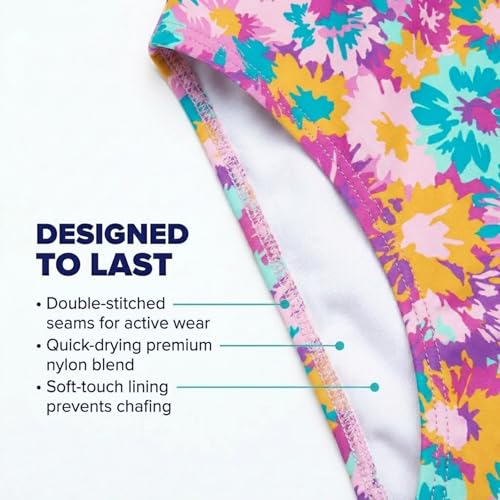 Image of Kanu Surf Girls' Beach Girl Sport Cut-Out One Piece Swimsuit