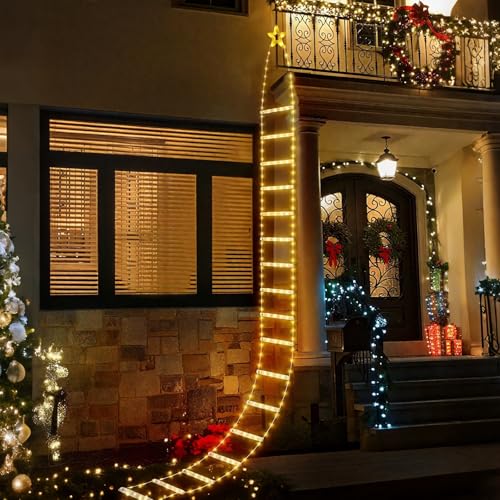 SALCAR LED Weihnachts Leiter Lichterkette, 3M Weihnachtsbeleuchtung...