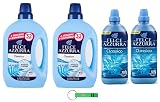 Felce Azzurra Testpaket Classico, 2x Waschmittel 1595ml + 2x Weichspüler Konzentrat 900ml + Beni Culinari Kostenloser Schlüsselanhänger