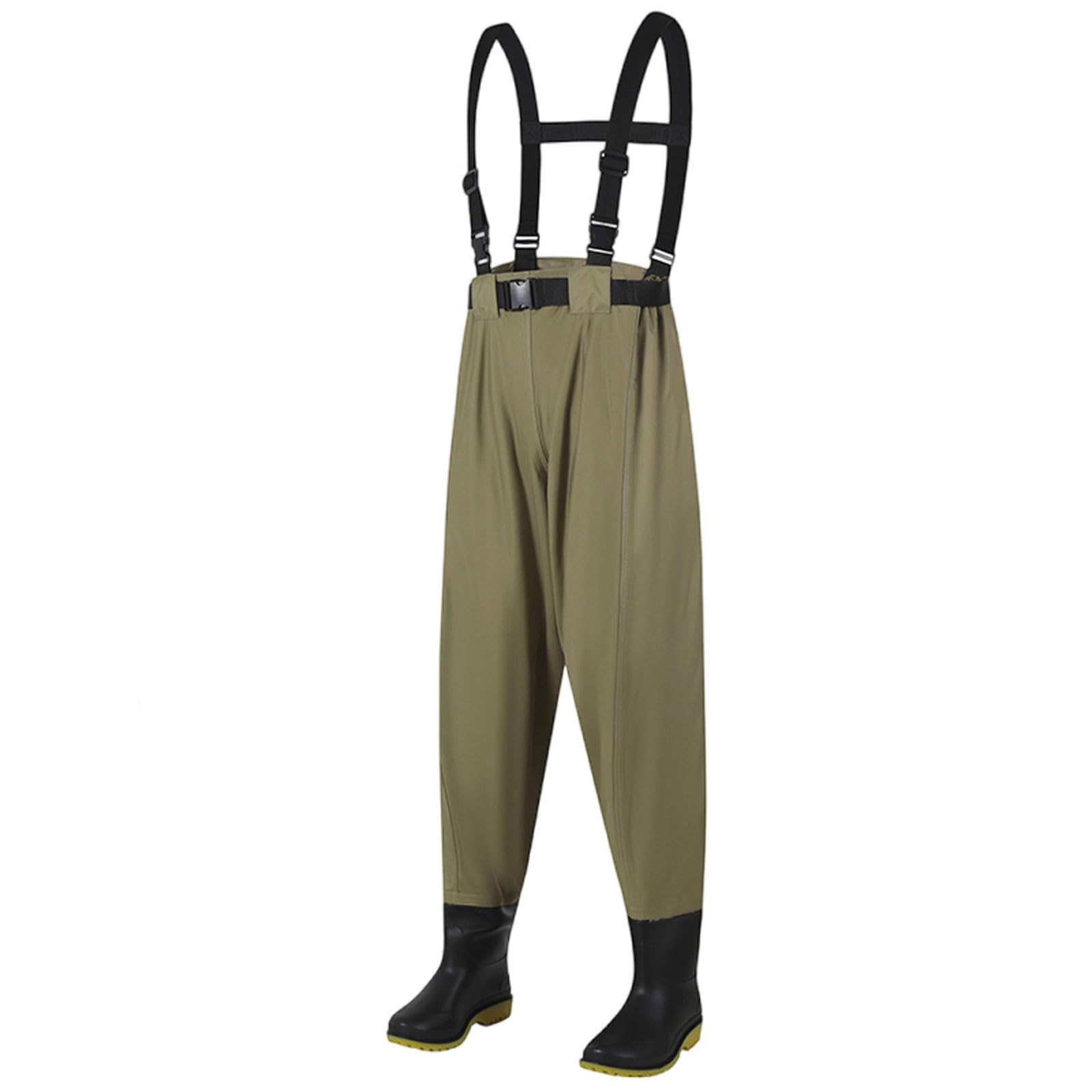 Waders Scafandro da Pesca per Uomini e Donne,Pantaloni Da Pescatore In Vita con Stivali da Pesca,Antiscivolo Traspirante Waders Scafandro con Tracolla Regolabile,per Pesca,Caccia e Agricoltura