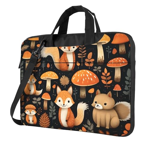 Cute Squirrel Mushroom Laptop Bag miniatura 1
