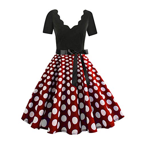 ZzZz Robe Vintage rétro 1950's Audrey Hepburn Robe de soirée Cocktail année 50 Rockabilly