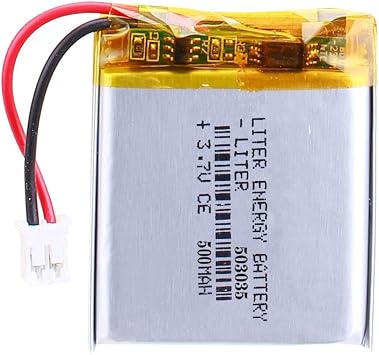 Liter energy battery 3.7V Lipo Battery 500mAh Rechargeable Lithium ion Polymer Battery 503035 with JST Connector