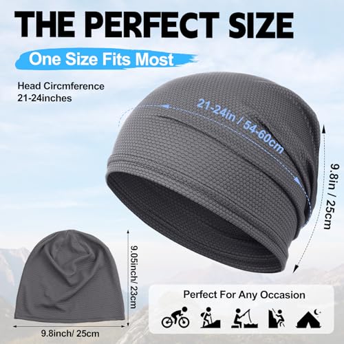 Image of JenPen Cooling Skull Cap for Men Women, Breathable 3D Mesh Quick Dry Helmet Liner, Summer Sweat Wicking Running Cycling Cap
