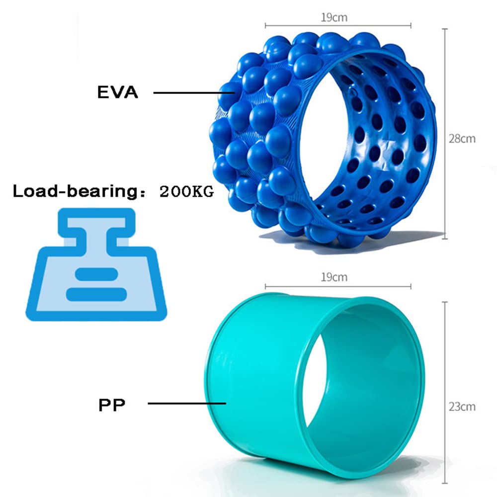 Eva Yoga Pilates Circle Wheel Yoga Wheel Fitness Roller Strumento di Allenamento per La Schiena Dimagrante Forma Magica della Vita Body Building Pilates Ring