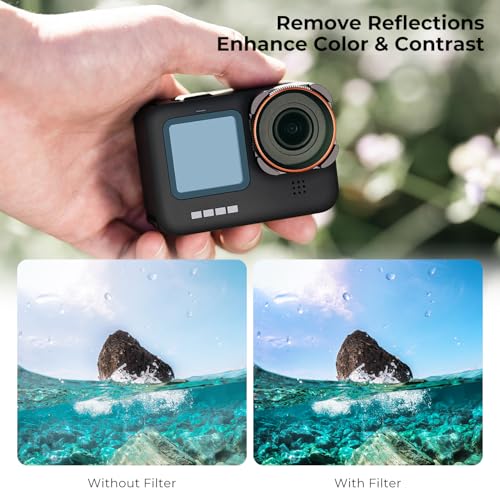 Image of K&F CONCEPT 6 Pack ND CPL Filter Set for GoPro Hero 13 /12 /11 /10 /9 Black | 6 Pack CPL ND8 ND16 ND32 ND64 ND1000 Neutral Density Polarizer HD Optical Glass Action Camera Accessories, FG011