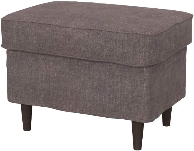 Soferia Replacement Compatible Cover for Strandmon Footstool, Fabric Softi Chocolate