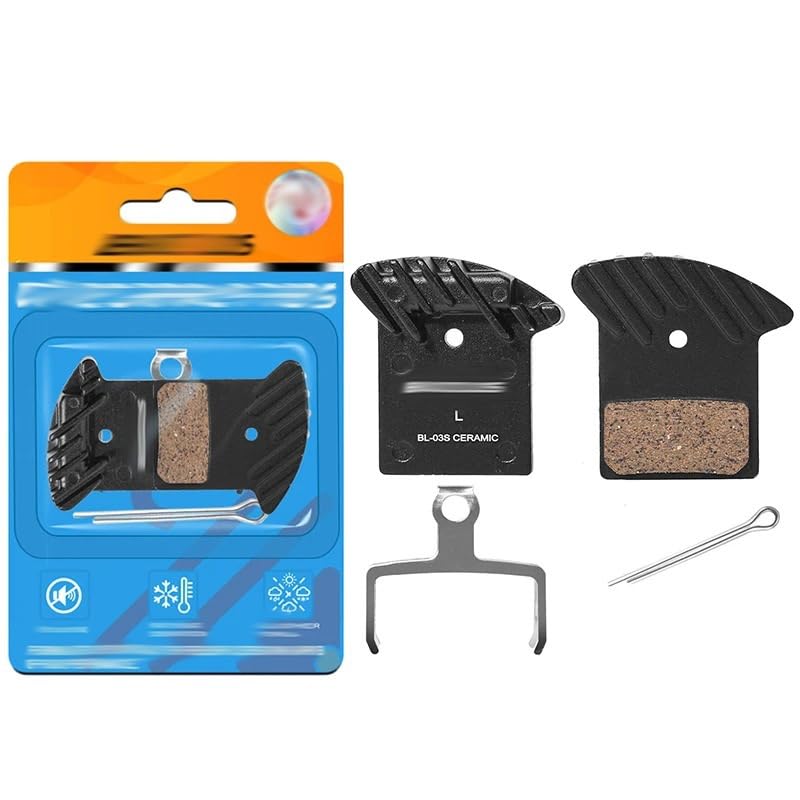 Pastillas de freno de bicicleta, frenos de disco hidráulicos, pastillas de freno de disco de cerámica for bicicleta de montaña y carretera, piezas de ciclismo piezas de bicicleta(BL-03S 8Pair)