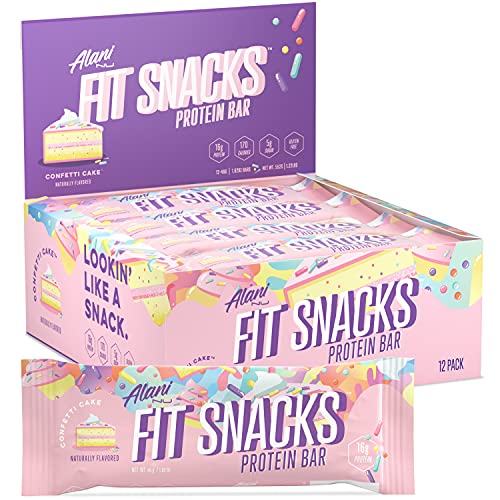 Alani Nu Fit Snack Protein Bar, GlutenFree Bars, 16g Protein, Low