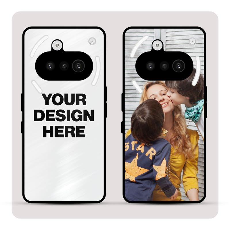 Image of Personalized Back Cover for Nothing Phone 3A | Custom Case with Name, Photo or Logo | PrintShield Hybrid with Soft TPU Grip & Scratch Protection