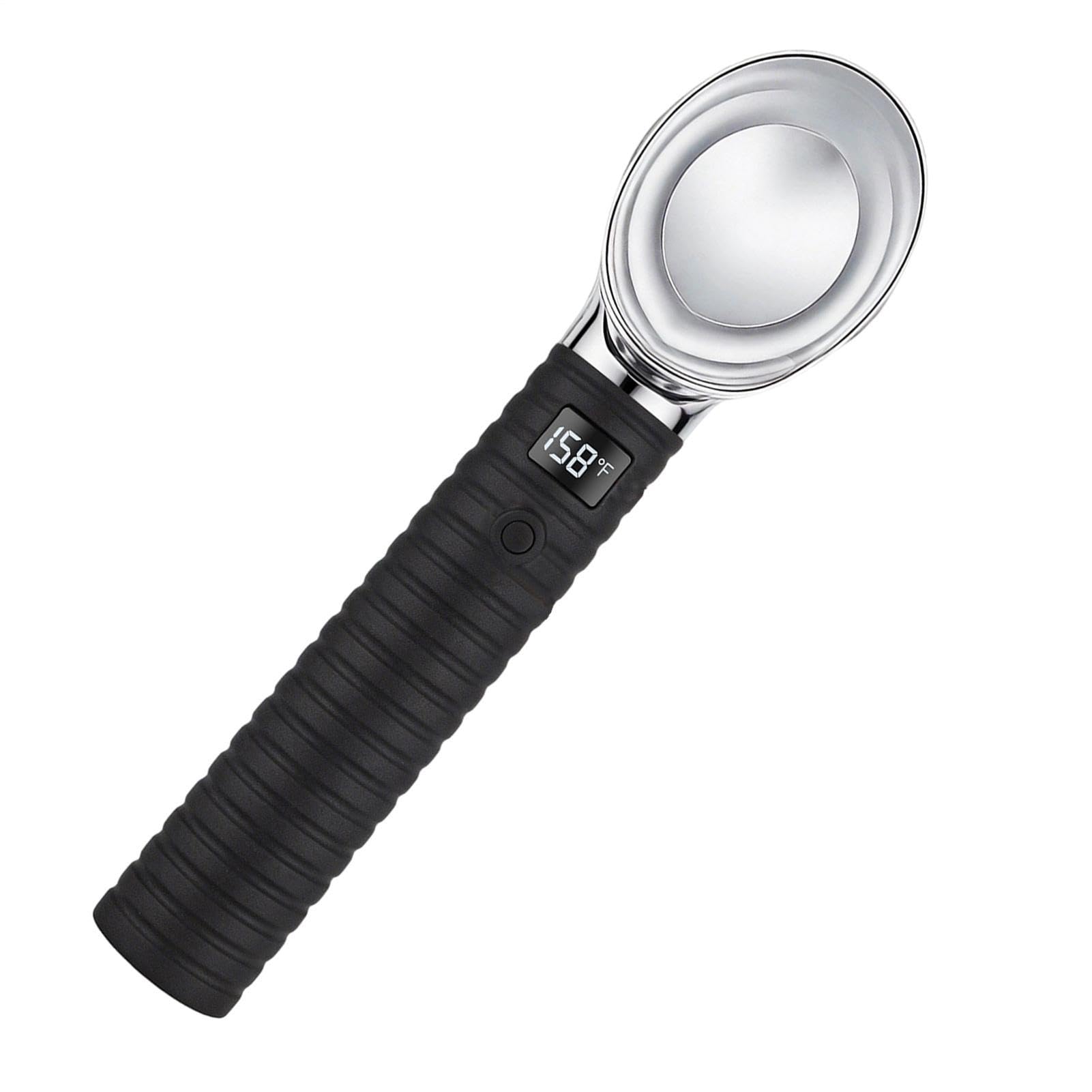 Cuillère À Glace Électrique Manche Imperméable Antidérapant Rechargeable | Cuillères À Glace Chauffantes pour buffet desserts restaurant fête anniversaire dîner festif yaourt sundae crème