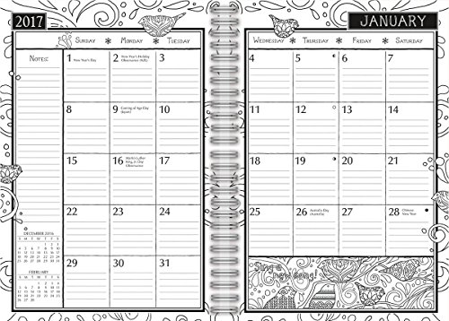 Lang Doodle House 2017 Coloring Engagement Planner By Susan Winget, 6.25 X 9" (17991022020) #TOP2