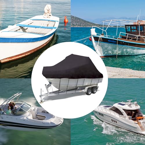 Housse de bateau portable robuste bâche étanche tri-coque 25-27FT - 5