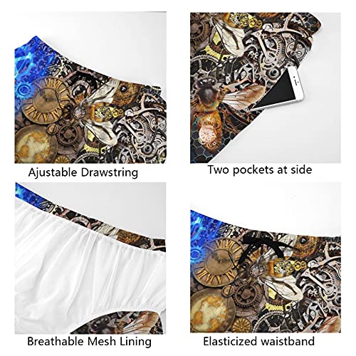 Mens Swim Trunks Vintage 80s 90s Summer Quick Dry Swim Shorts with Mesh Lining Funny Swimwear Bathing Suits4