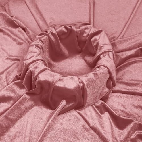 Image of Amazon Brand - Umi 1 Mtr Multi Purpose Velvet Fabric Cloth for Decoration, Trousseau Packing, Party Hall, Bouquet, Gift Packing, Decor, Pooja Room (1 Mtr, Blush), Solid