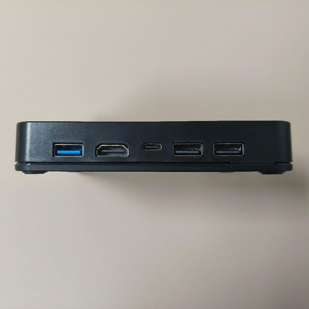 Videokonvertierung Dockingstation für Nintendo Switch 2/OLED/Switch, 1080P 60Hz Adapter mit 5 Ports, PD Ladestation für Joy-Con Controller, Umgebungslicht, kompaktes ABS-Design, Schwarz