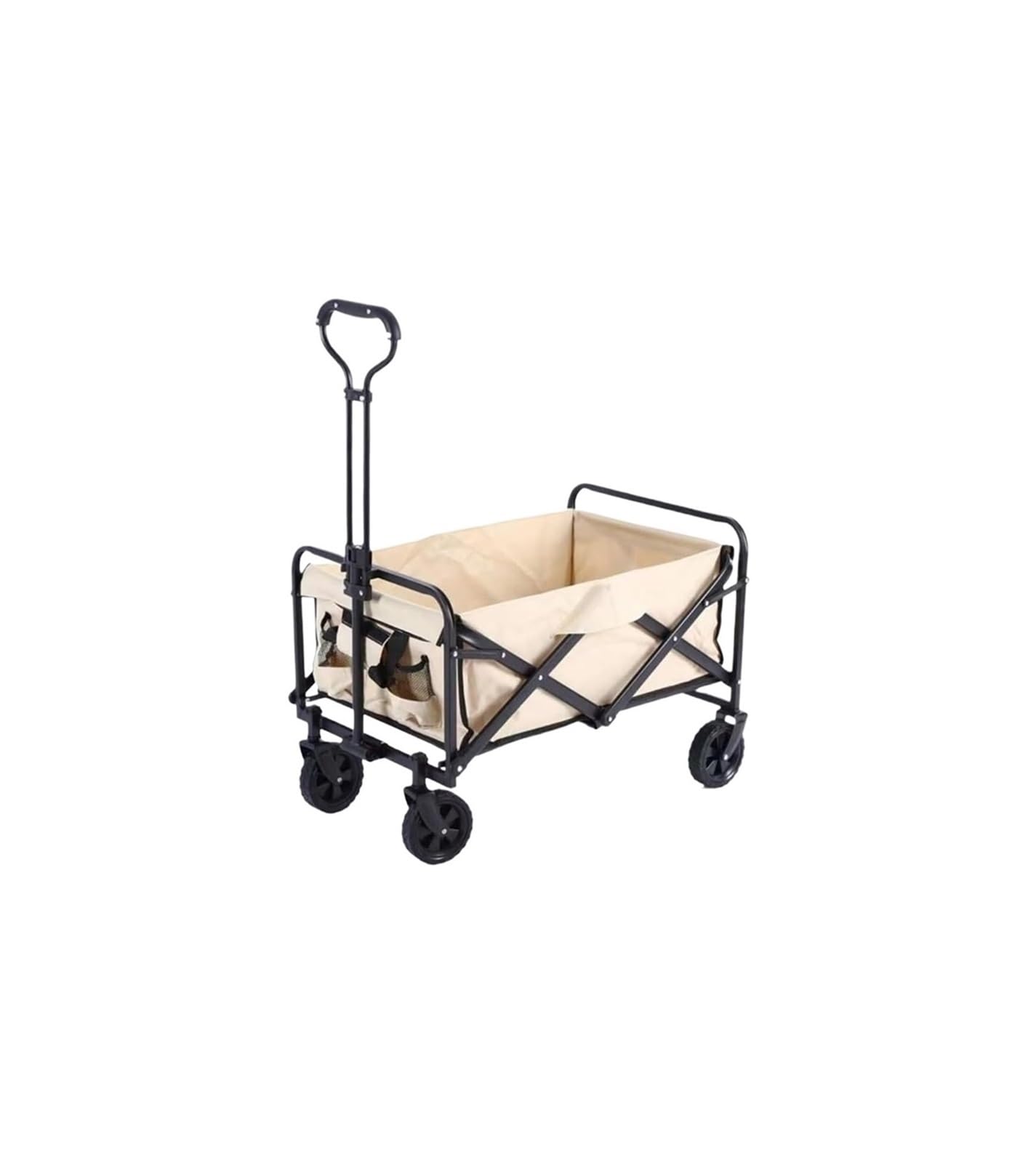 Fgjsfhrdtu M Portable Foldable Storage Trailer Cart, Home Shopping Camp Trolley(M)