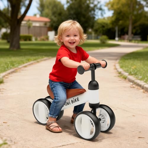 Image of Kid's Balance Bikes for 1 Year Old Boys and Girls, 12-36 Months Toddler Ride-on with Adjustable Seat, First Birthday Gifts for Kids