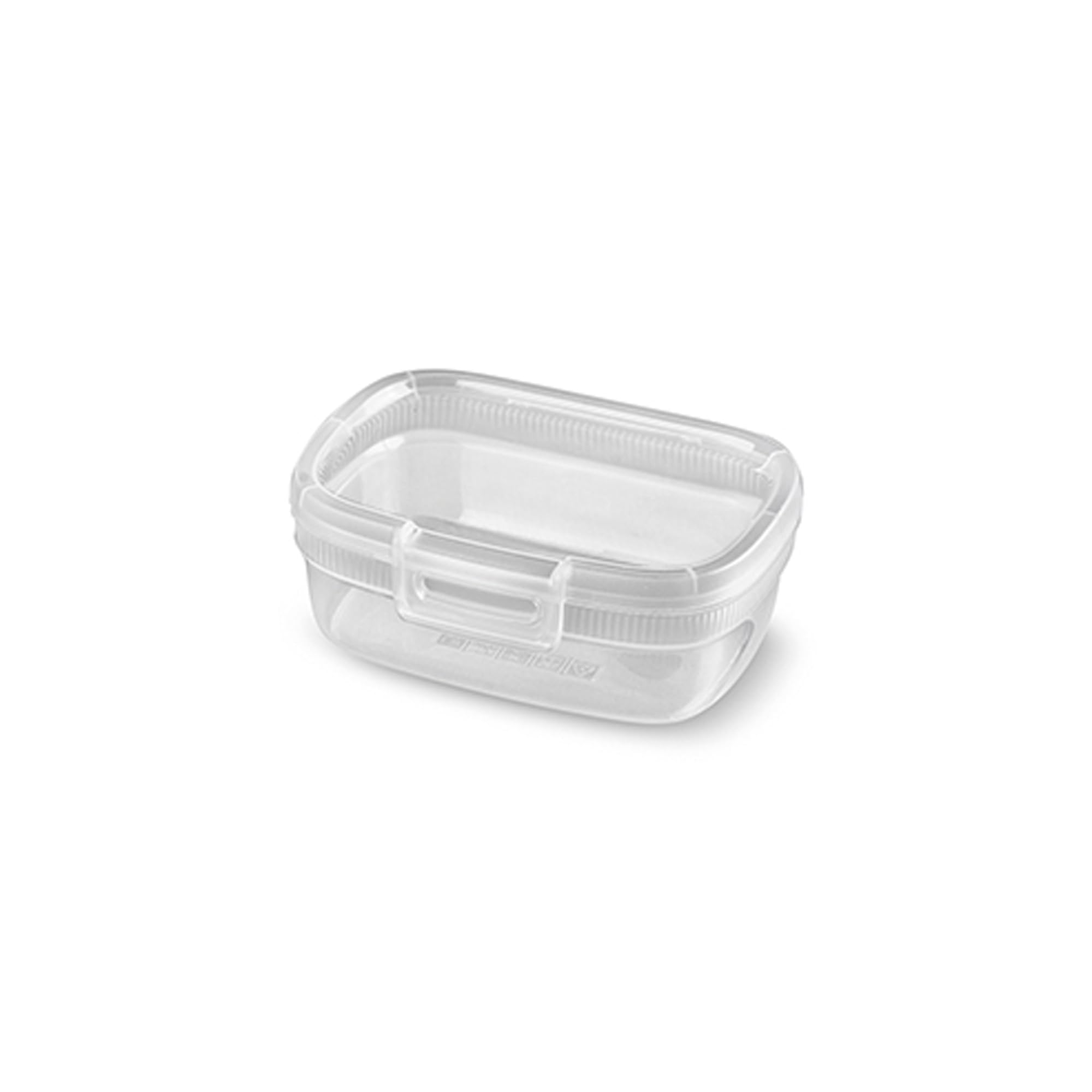 Curver Transparant Food Storage Container With Click Lock 0.4 L Snap Box Plastic Square Microwave Dishwasher Fridge Stackable