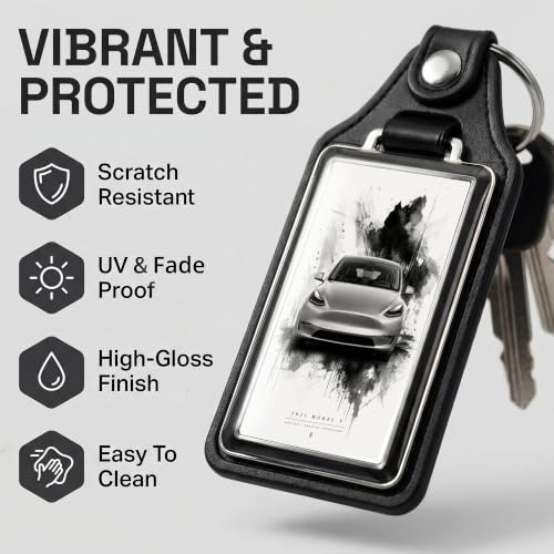 Image of Brotherhood Car Key Chain for Model Y - Classic Gift Men Women