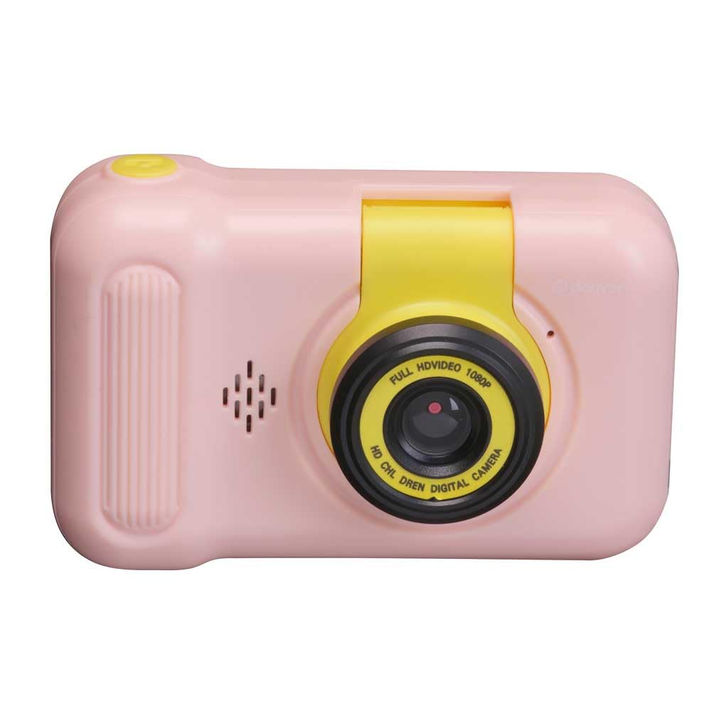 Denver KCA-1351RO Rose Kinderkamera - 40 MP, Flip-Objektiv für Selfies, Eingebaute Spiele, 2.4-Zoll IPS Display, Robustes Design für Kinder, Rosa