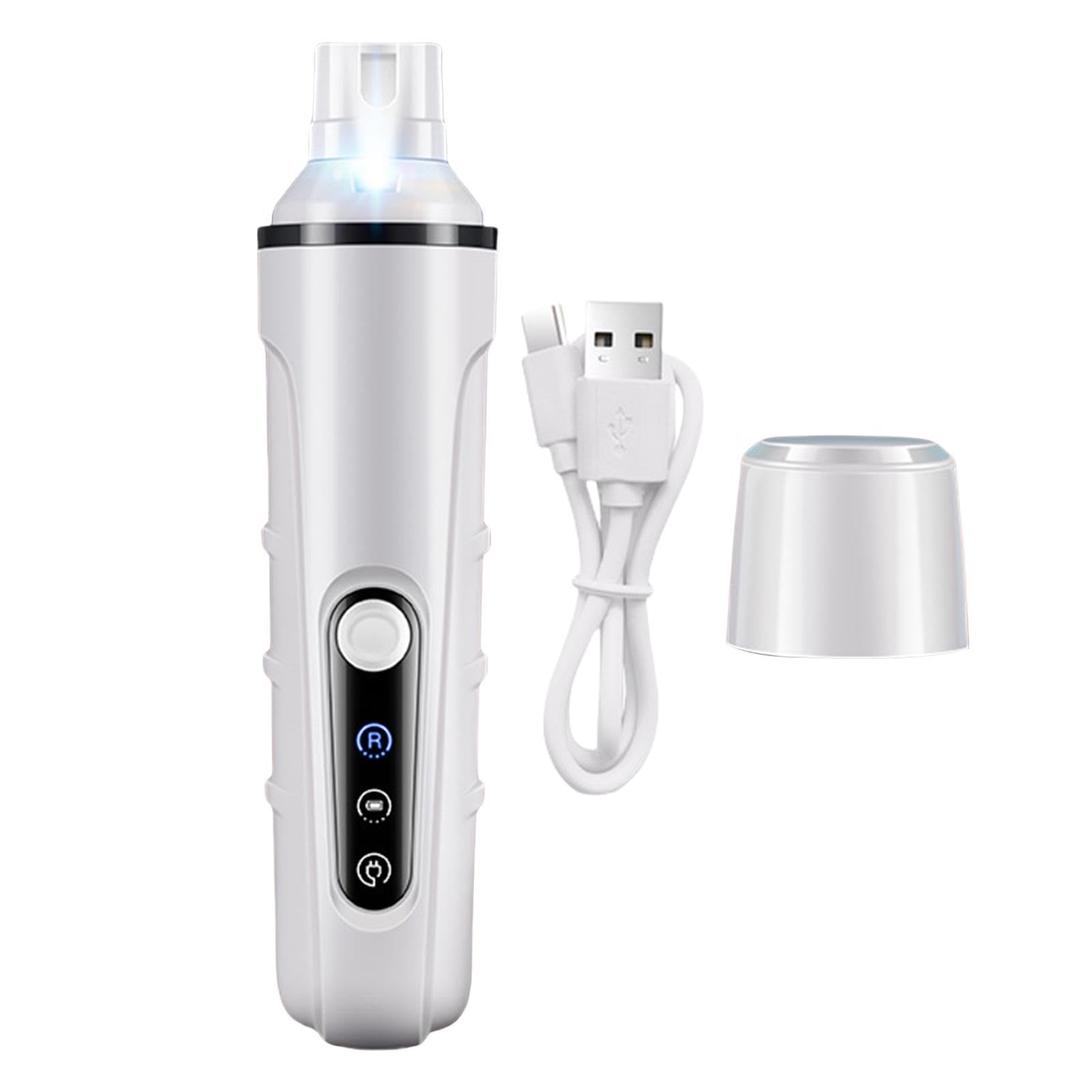 Molinillo de uñas para perros grandes, Quiet Pet Nail Grinder, LED Light Nail Grinder, Easy-To-Use Dog Nail Grinder, Pet Grooming Tool, Pet Nail Grinding Machine, Electric Nail File For Pets