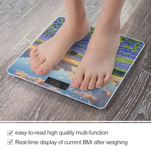 Báscula digital para baño FekiLoot con plataforma amplia miniatura 5