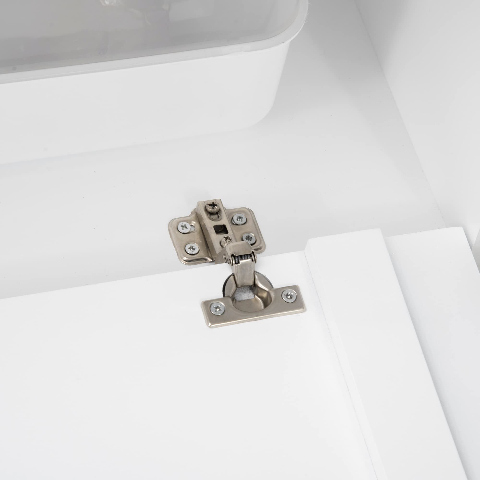 PawHut Armadietto per Gatti con Porta Magnetica, Design Rialzato, MDF, Bianco, 90 x 48 x 42,5 cm