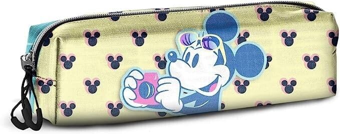 Disney Minnie Mouse Cheese-2.0 Fan Square Pencil Case, Blue, 21 x 8 cm