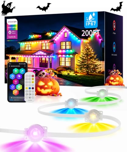 AMANEER 200FT Permanent Outdoor Lights for House, Smart RGB