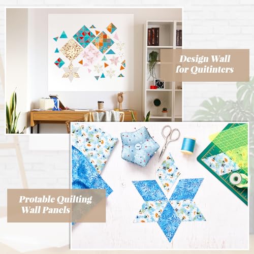 Image of Buryeah 1 Pcs Quilt Design Wall 72 x 60 Inches, No Grid, White