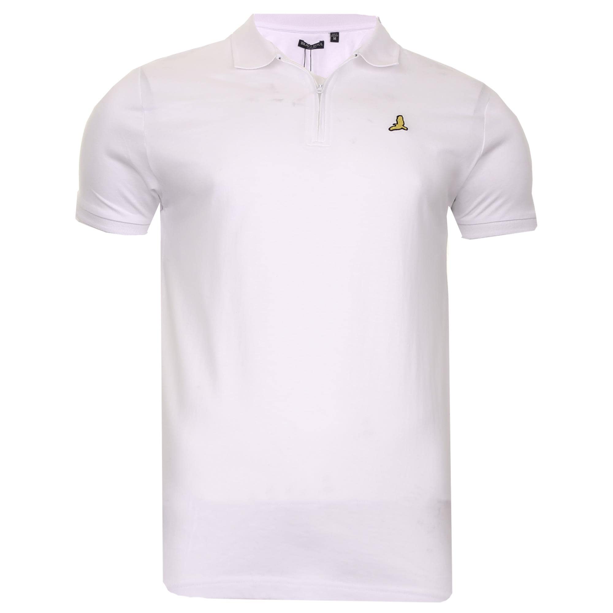 BRAVE SOULMens T Shirt Fernandes Pique Polo Shirt Short Sleeved Collared New