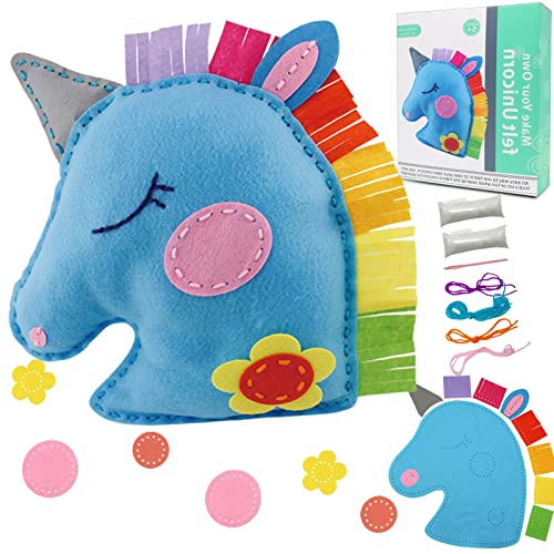 Sewing Kit For Kids Ages 8-12, Kids Sewing Kit, Unicorn Crafts Kit, Felt Plush Unicorn Toy, Unicorn Sewing Kit, First Sewing Kit For Kids Beginners #TOP10