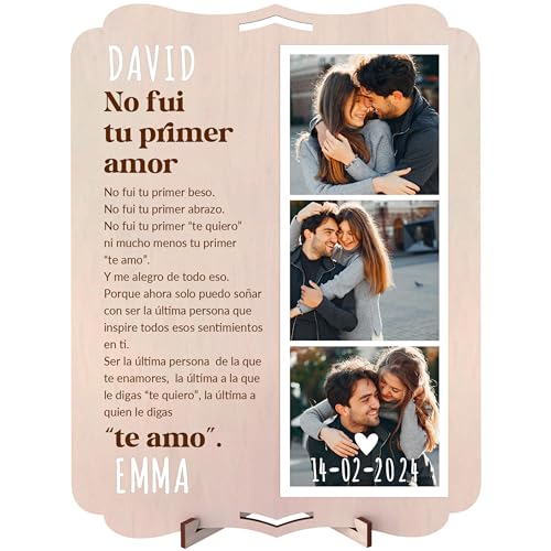 nagu® Amor. Cuadro Personalizado con Foto para Regalo Aniversario Pareja o Cumpleaños Novio Novia Boda. Tarjeta Regalo de Madera Grande 30 x 22 cm para Regalos Personalizados. Incluye letras y numeros nagu® Amor. Cuadro Personalizado con Foto para Regalo Aniversario Pareja o Cumpleaños Novio Novia Boda. Tarjeta Regalo de Madera Grande 30 x 22 cm para Regalos Personalizados. Incluye letras y numeros