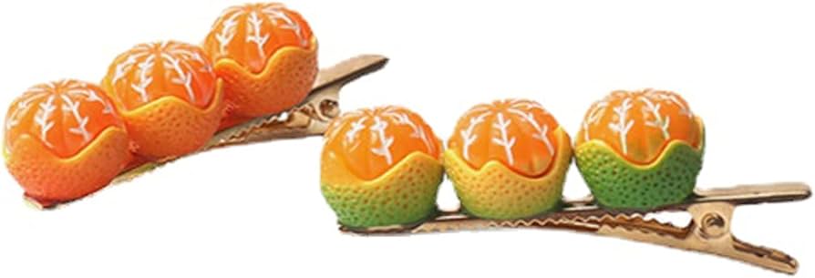 Amazon | target world ヘアピン 2ペア ヘアクリップ オレンジ 前髪