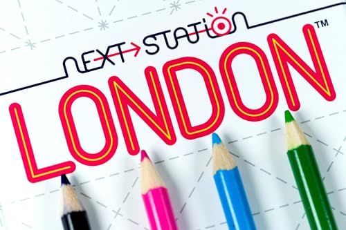Image of Blue Orange Next Station London Board Game, 1-4 Players, Ages 8+, 25 Min Play Time, 2023 Game of The Year Nominee