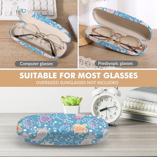 Image of Glasses Case Hard Shell,Portable Protective Eyeglasses Case, Eyeglass Holder Box with Cleaning Cloth,for Women Men