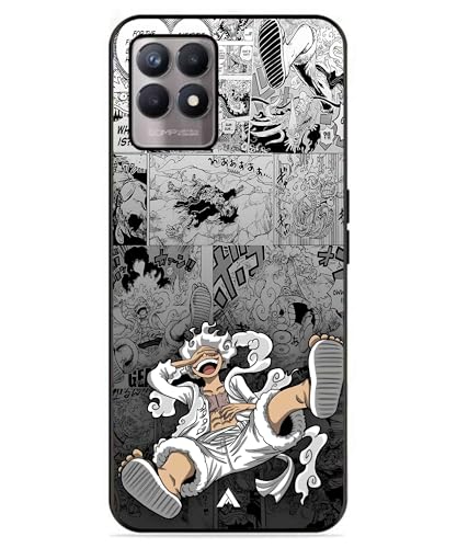 Image of Premium Anime 2 Case for Realme 8 4G (Glossy Finish) Soft-Touch Metal TPU Back Cover, Shockproof, Designer, Aesthetic Mobile Phone Case