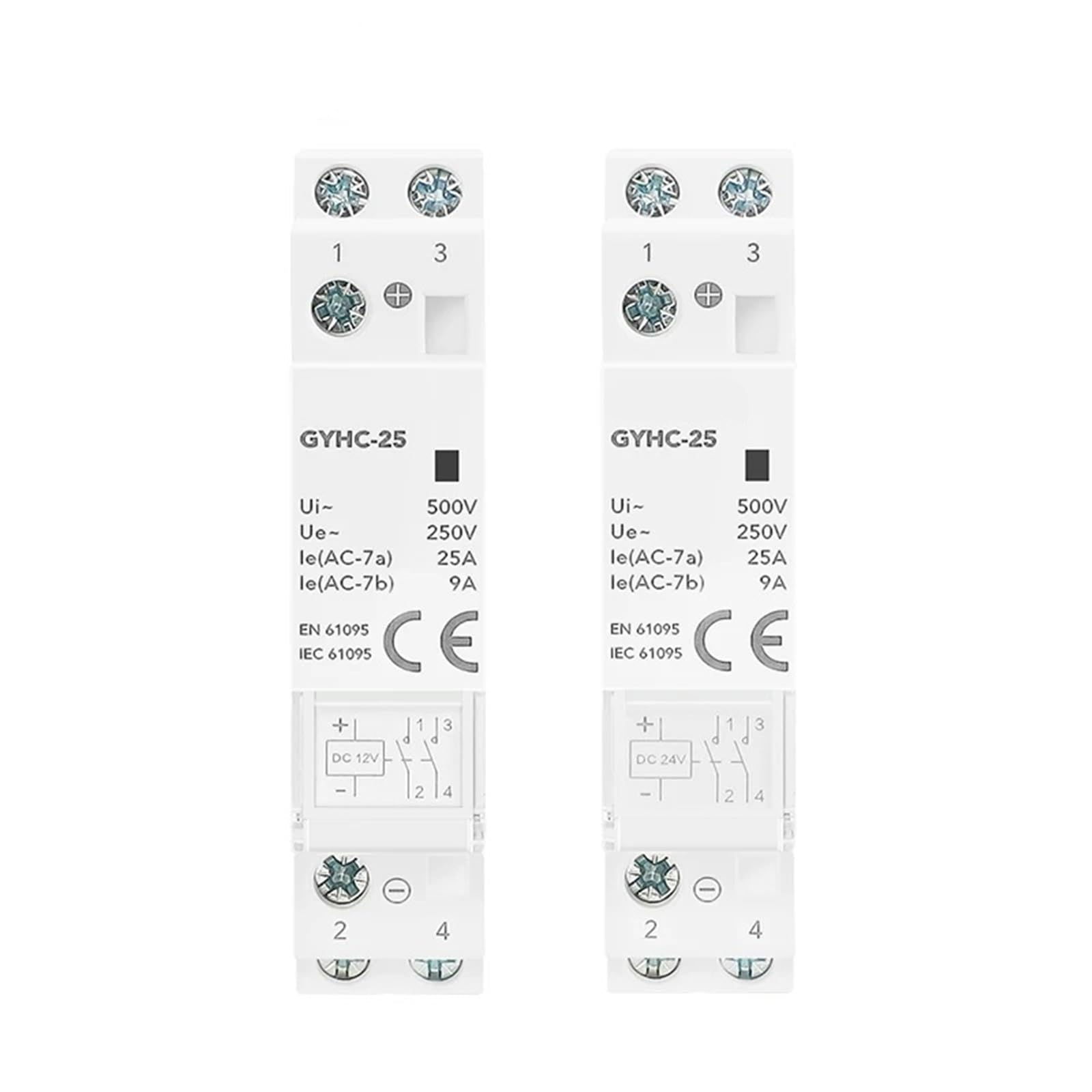 Contacteur DC12V 25A 2NC évite la surchauffe des relais de tableau